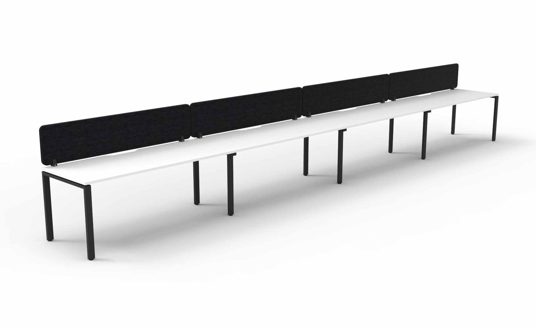 Profile 4 Person Single Sided Workstation - with Eco Screen